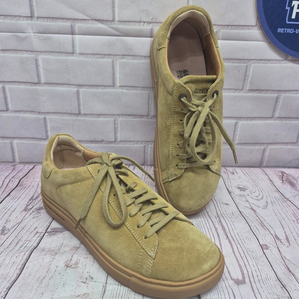 Birkenstock Bend Low Suede Khaki Green Sneakers EU 40 L9 M7